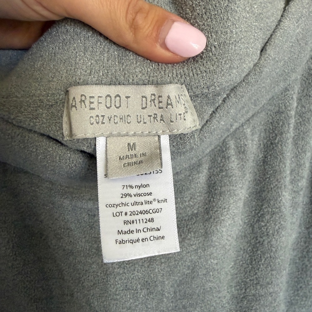 Barefoot Dreams Gray Cozy Knit Lounge Pants - Picture 4 of 4